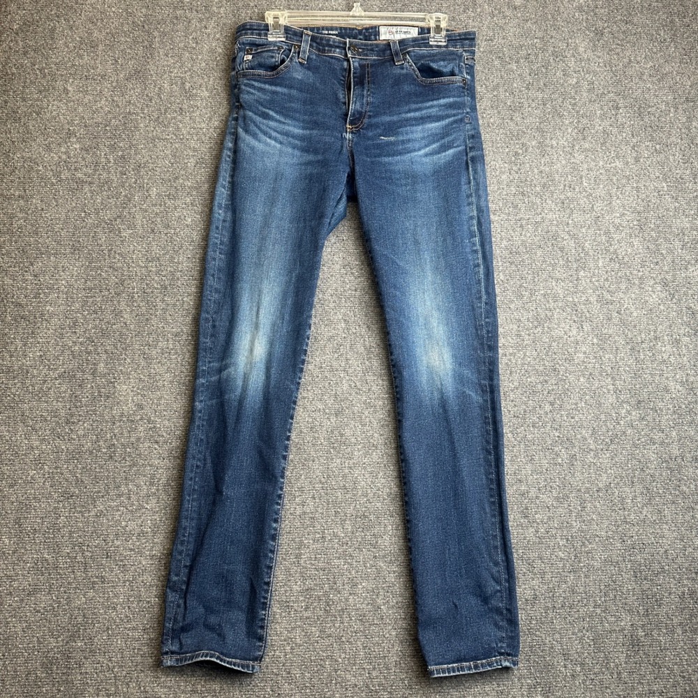 AG Adriano Goldschmied The Prima Cigarette Leg Womens 31R Blue Jeans Denim